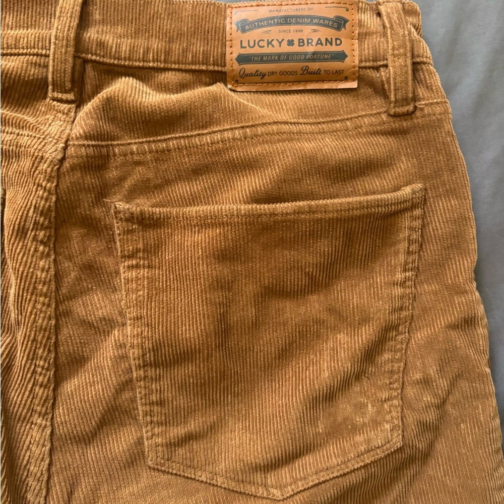 Lucky Brand Camel Corduroy Trousers